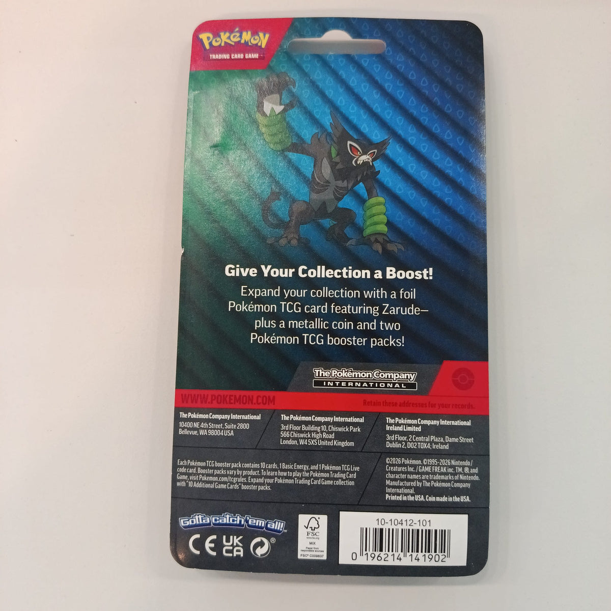 2026 Pokemon Sword & Shield Zarude #056/084 - view 2