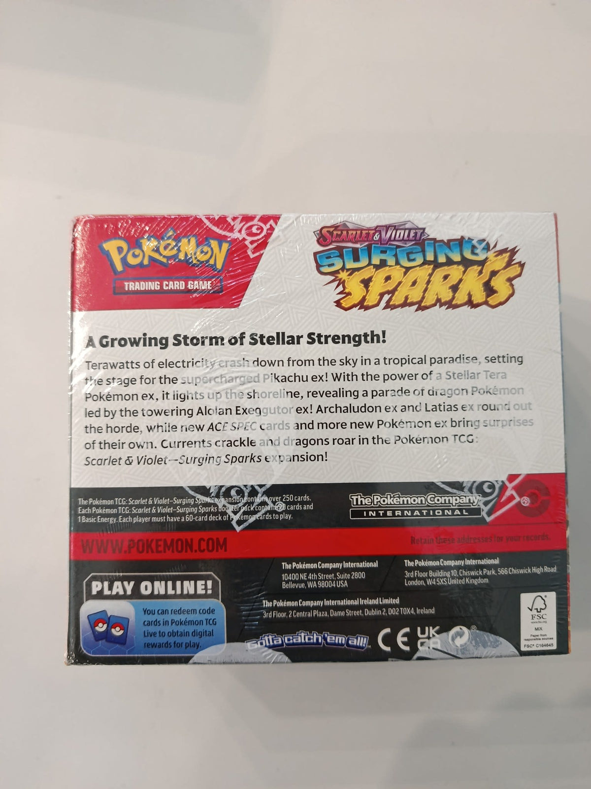 Pokemon Surging Sparks Pikachu ex 2024 (English) - view 2