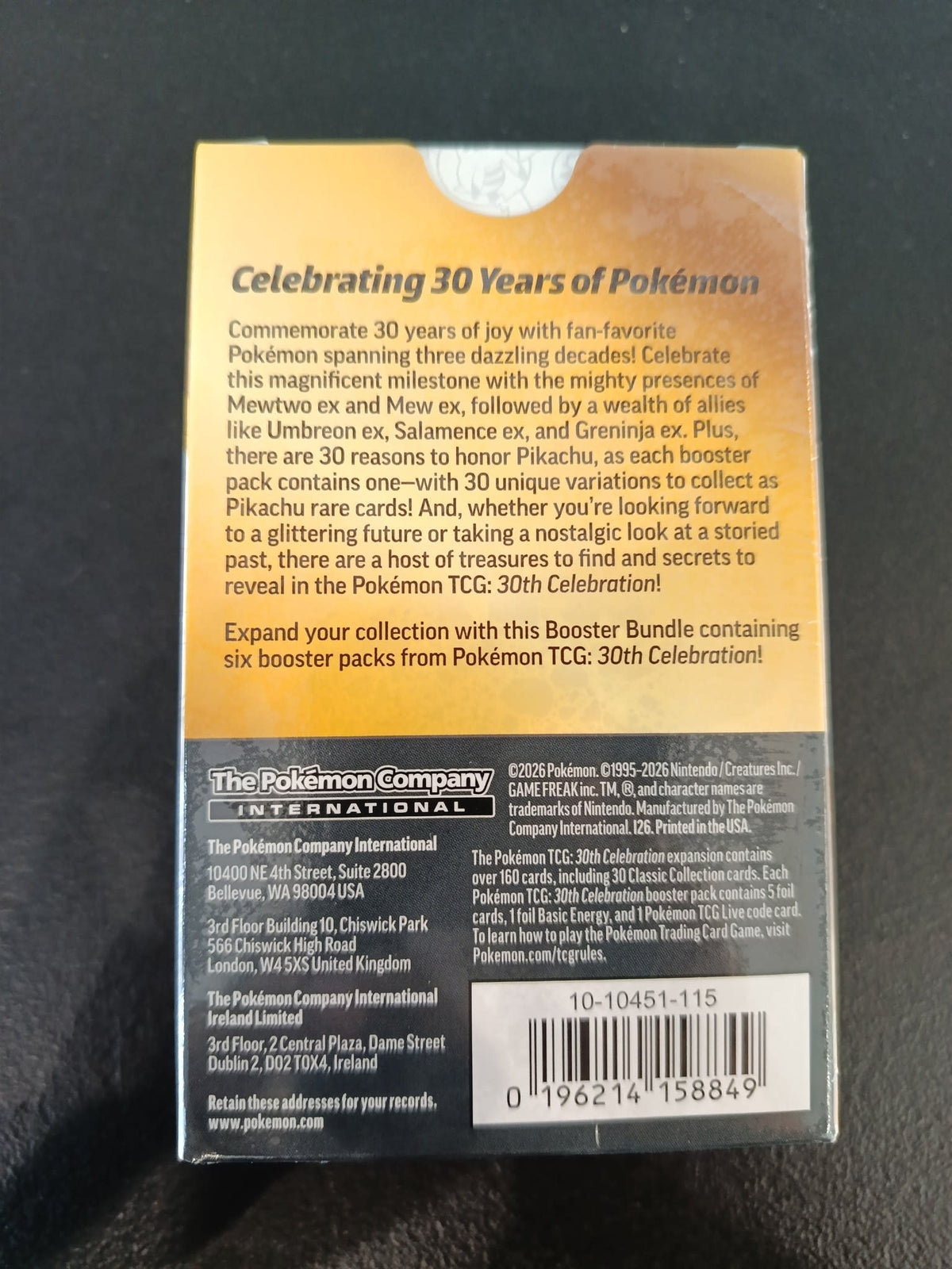 Pokemon 30th Celebration Pikachu Booster Bundle 2026 (English) - view 2