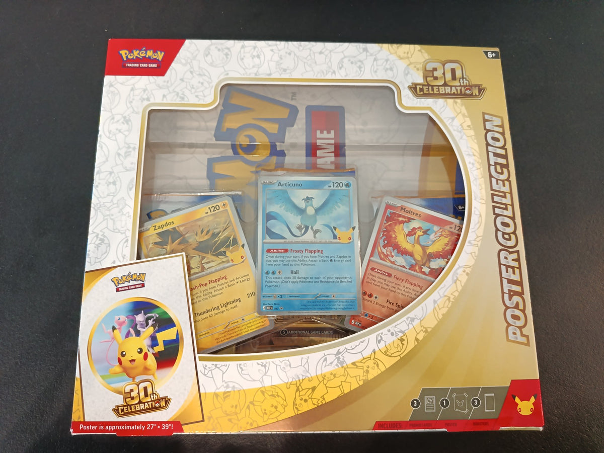 Pokemon 30th Celebration Articuno, Zapdos, Moltres Poster Collection 2026 (English)