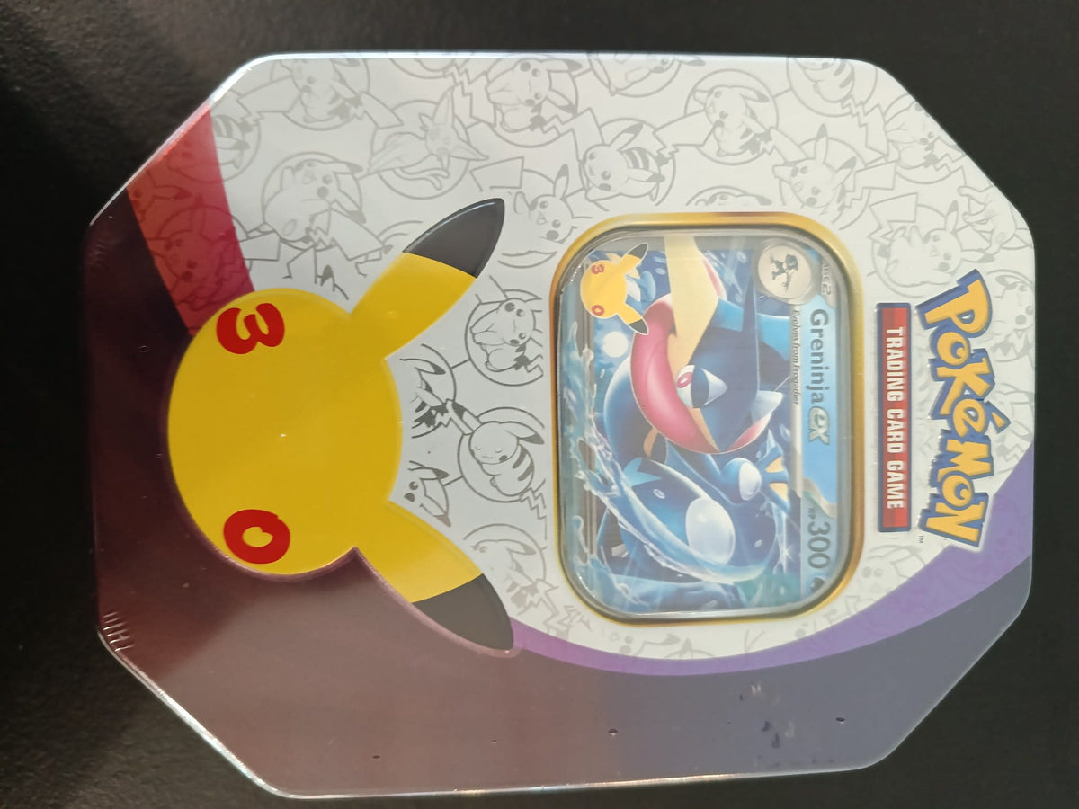 Pokemon 30th Celebration Greninja ex Tin 2025 (English)