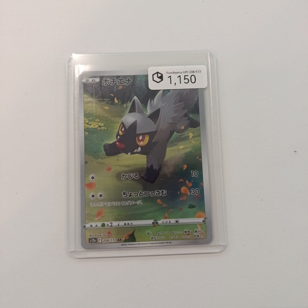 2022 Pokemon Company VSTAR Universe AR Poochyena #208/172