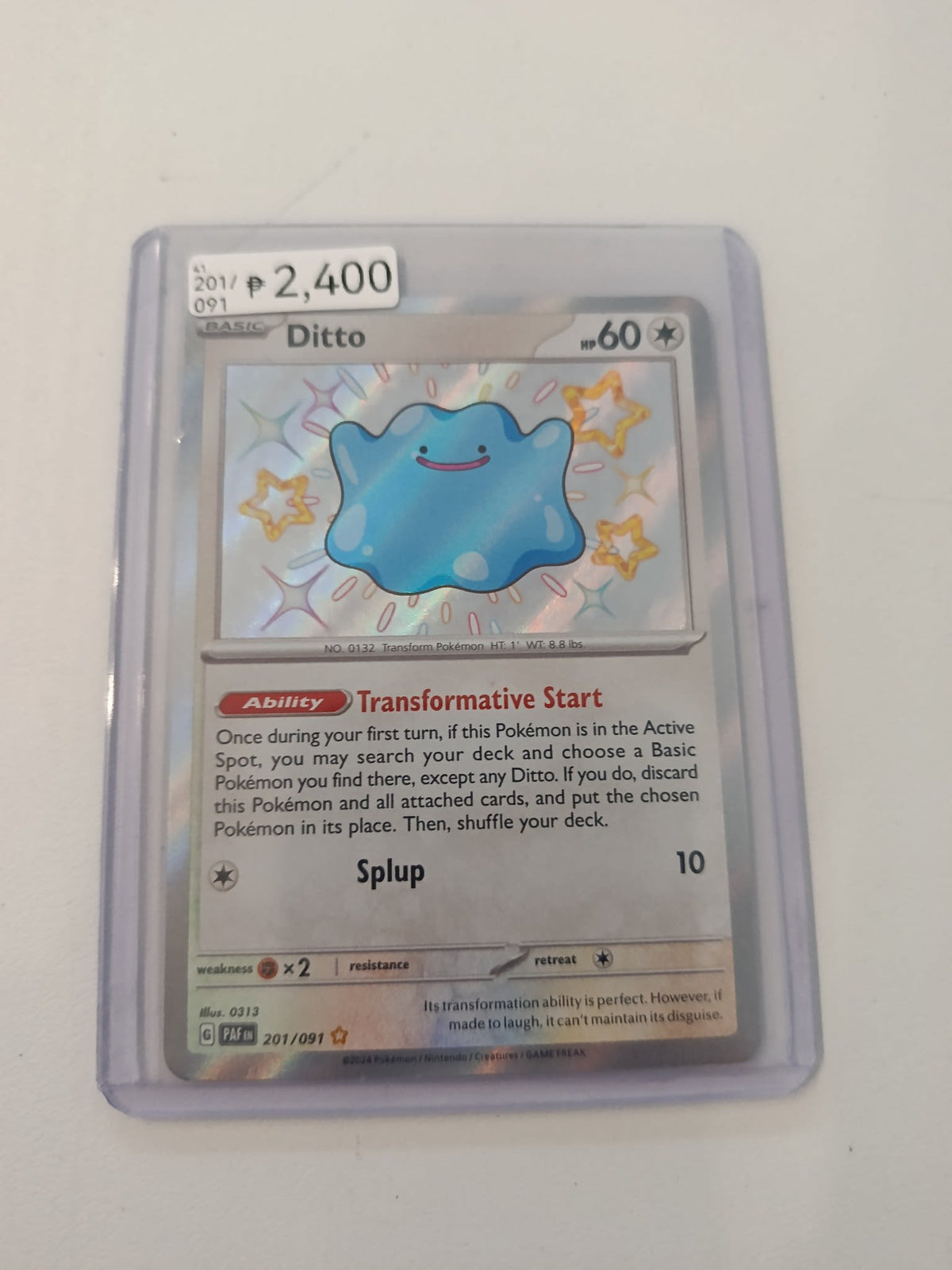 Pokemon Ditto Paldean Fates (PAF) #201/091 2024 (English)