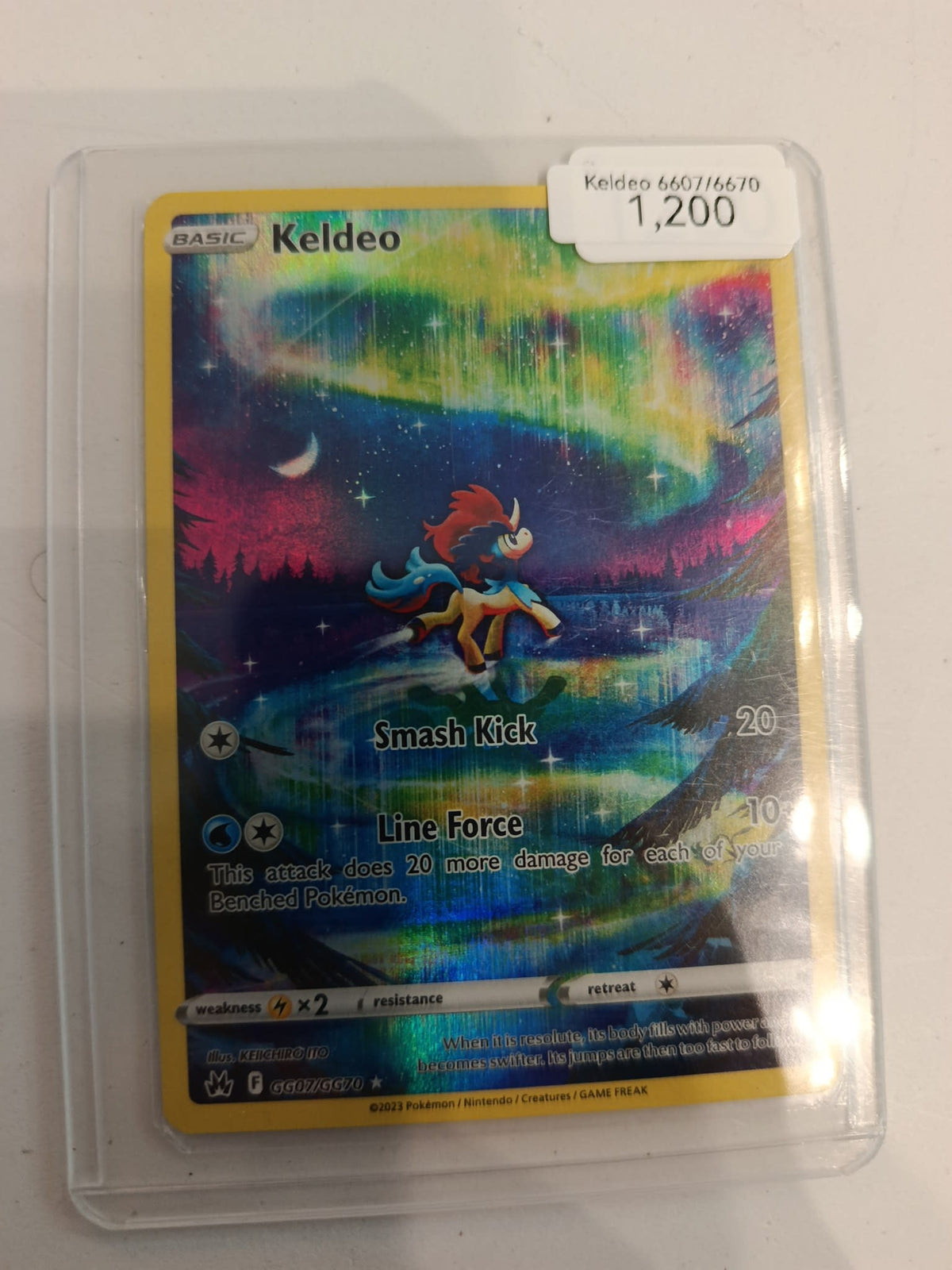 Pokemon Keldeo Crown Zenith (GG) #GG07/GG70 2023 (English) 6607/6670