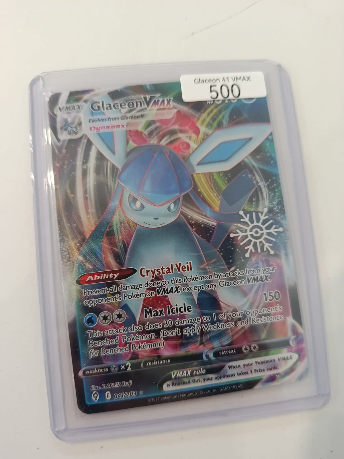 Pokemon Glaceon VMAX Evolving Skies #041/203 2021 (English) 041/203