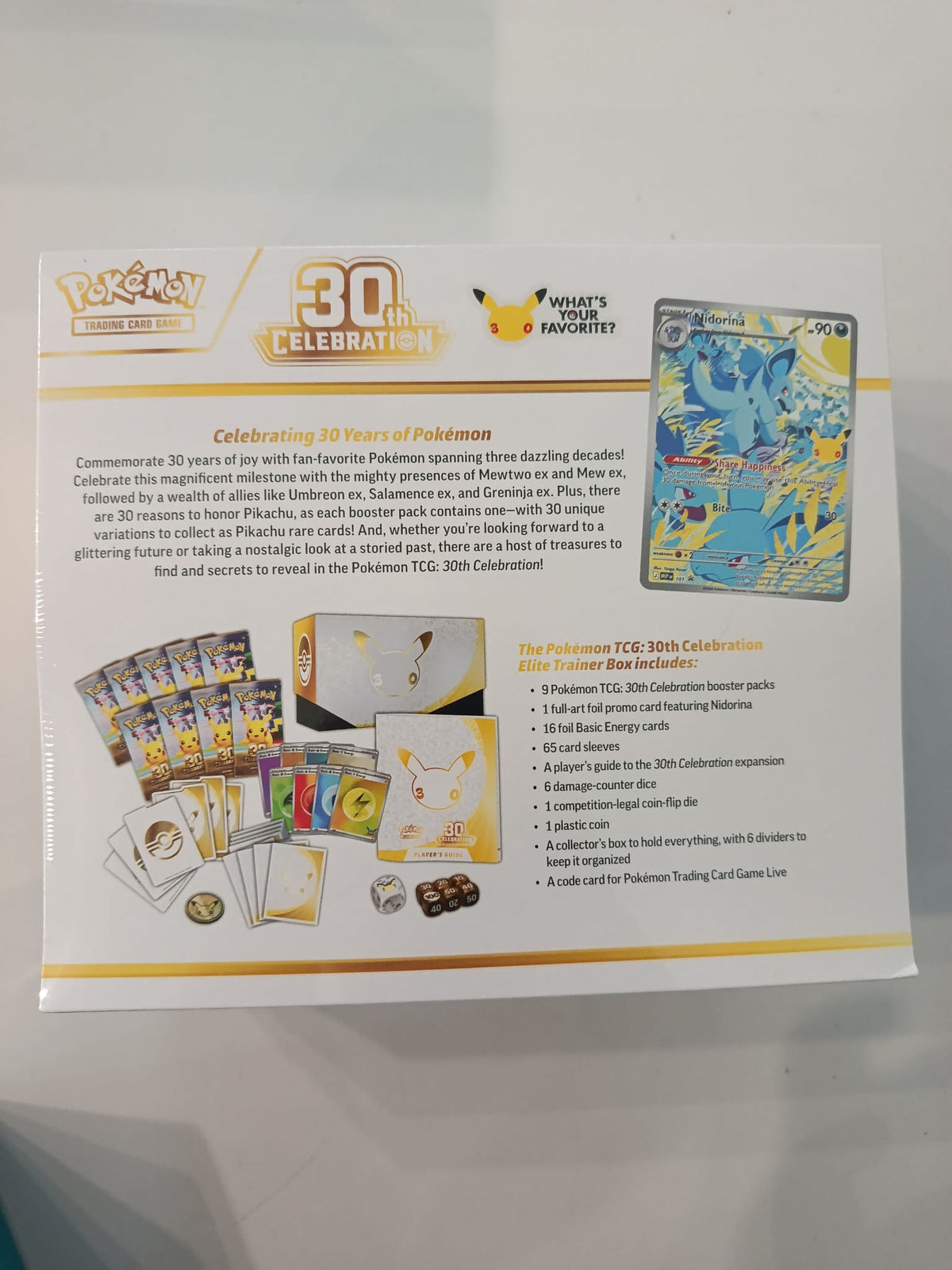 Pokemon 30th Celebration Pikachu Elite Trainer Box 2025 (English) - view 2