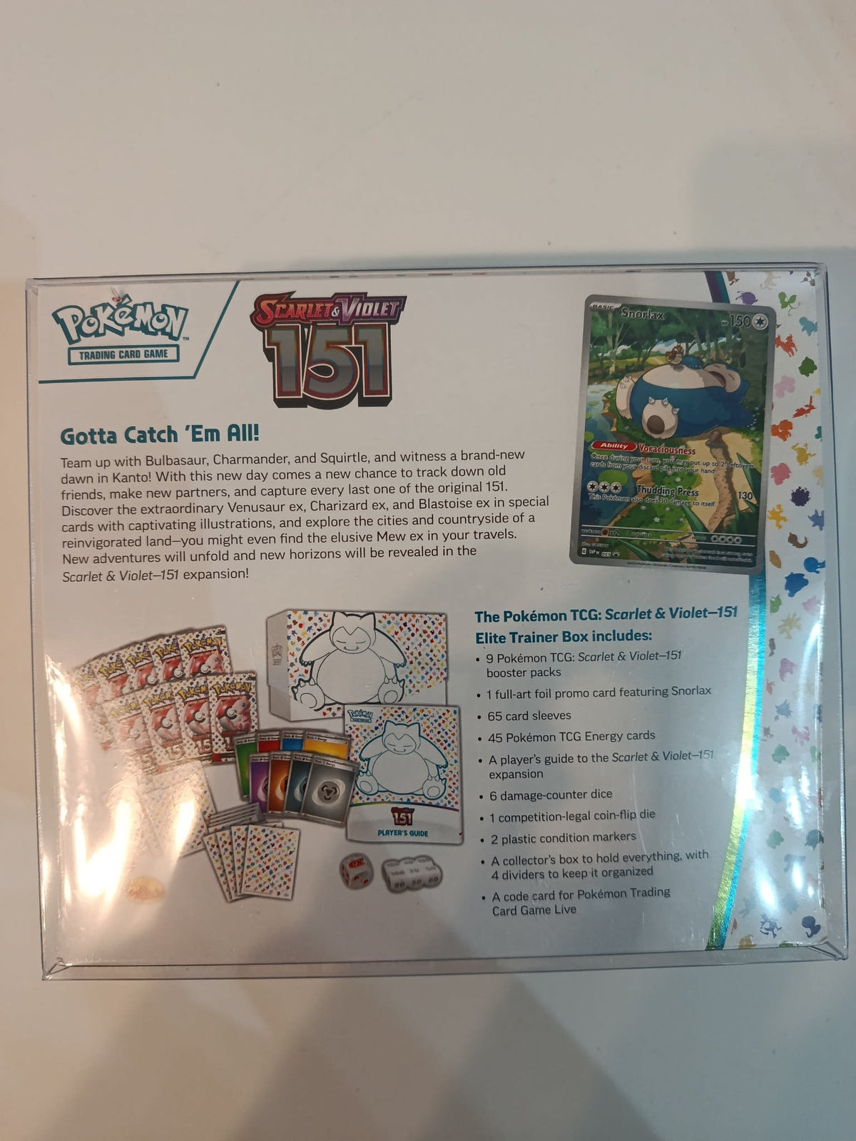 Pokemon Scarlet & Violet 151 Snorlax Elite Trainer Box 2023 (English) - view 2