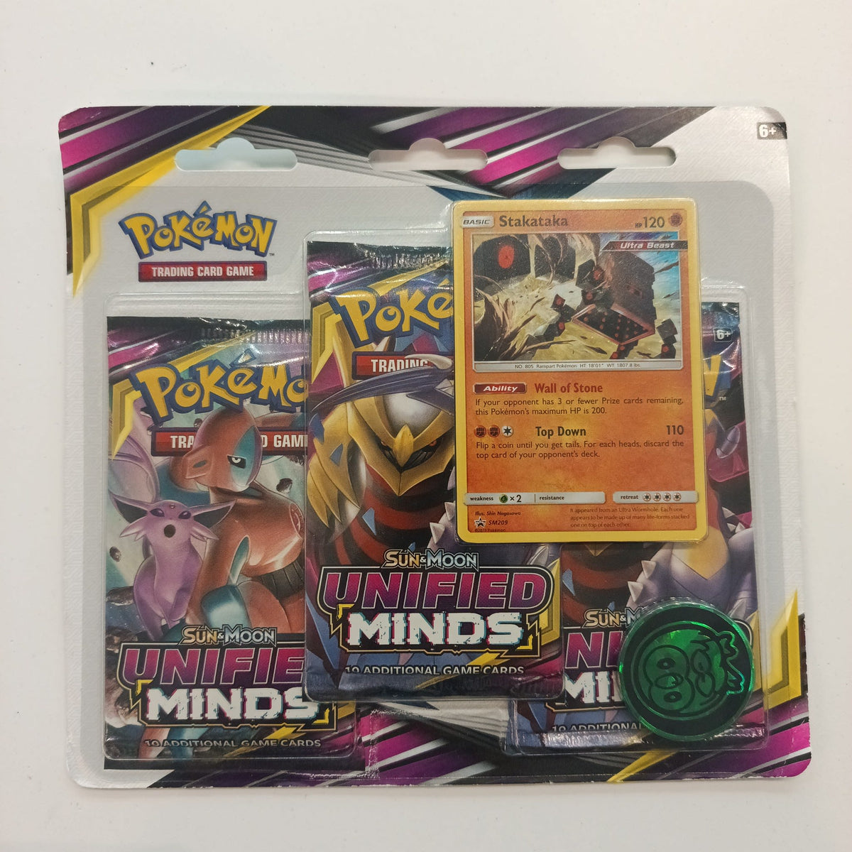 2019 Pokemon Sun & Moon Stakataka #SM209