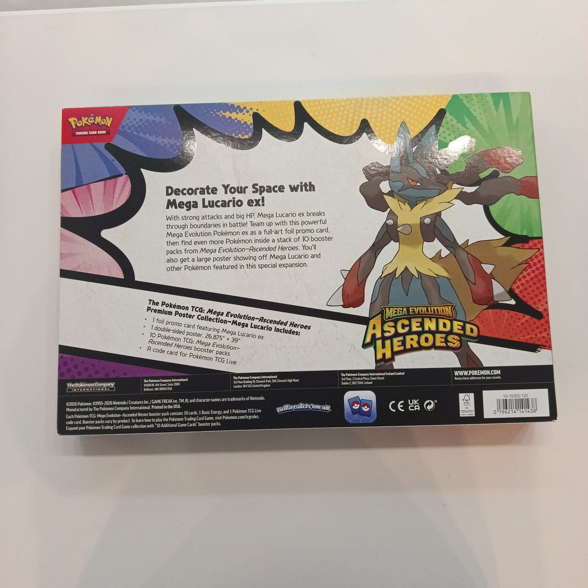 2026 Pokemon TCG Mega Evolution Ascended Heroes Mega Lucario ex - view 2