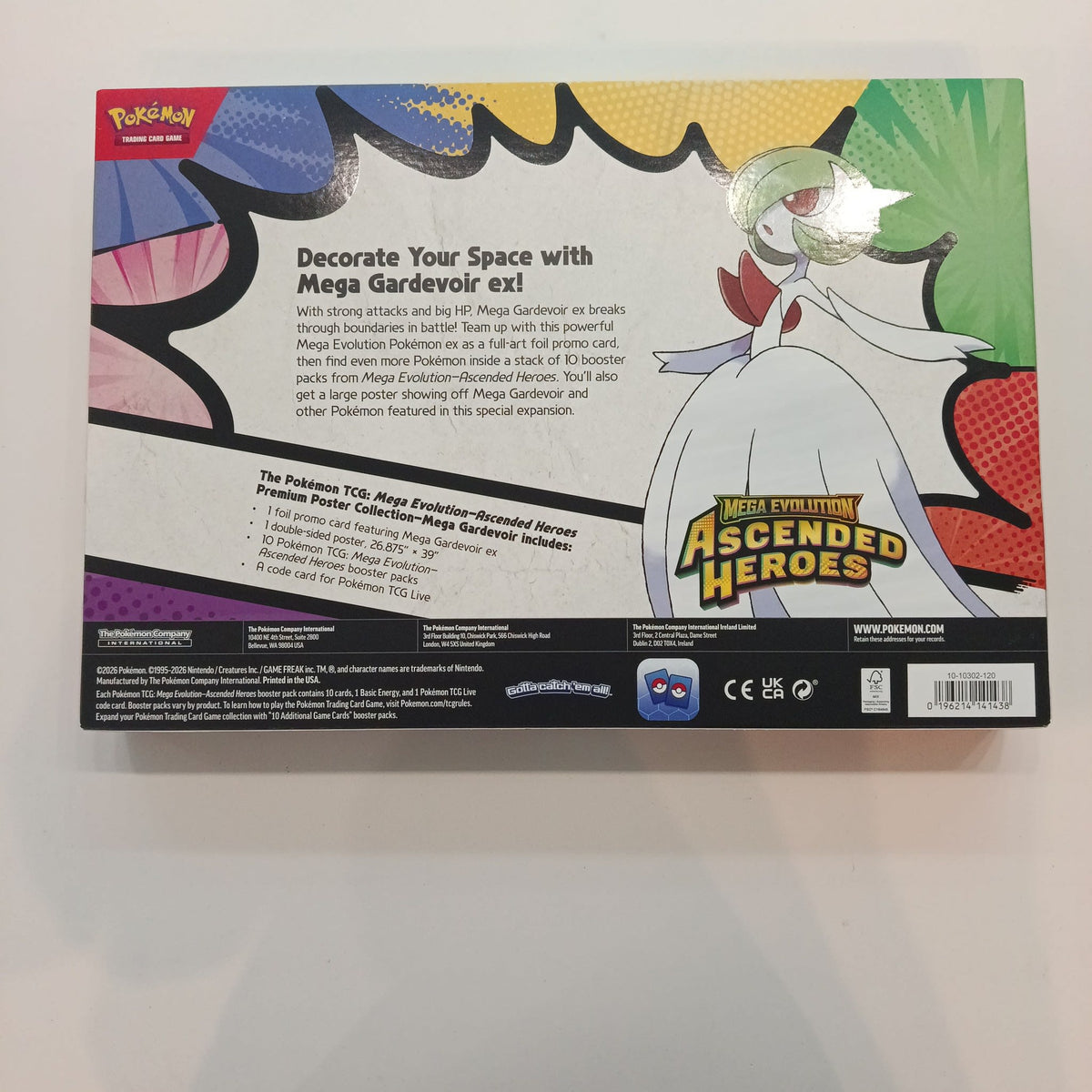 2026 Pokemon TCG Mega Evolution Ascended Heroes Premium Poster Collection Mega Gardevoir e - view 2