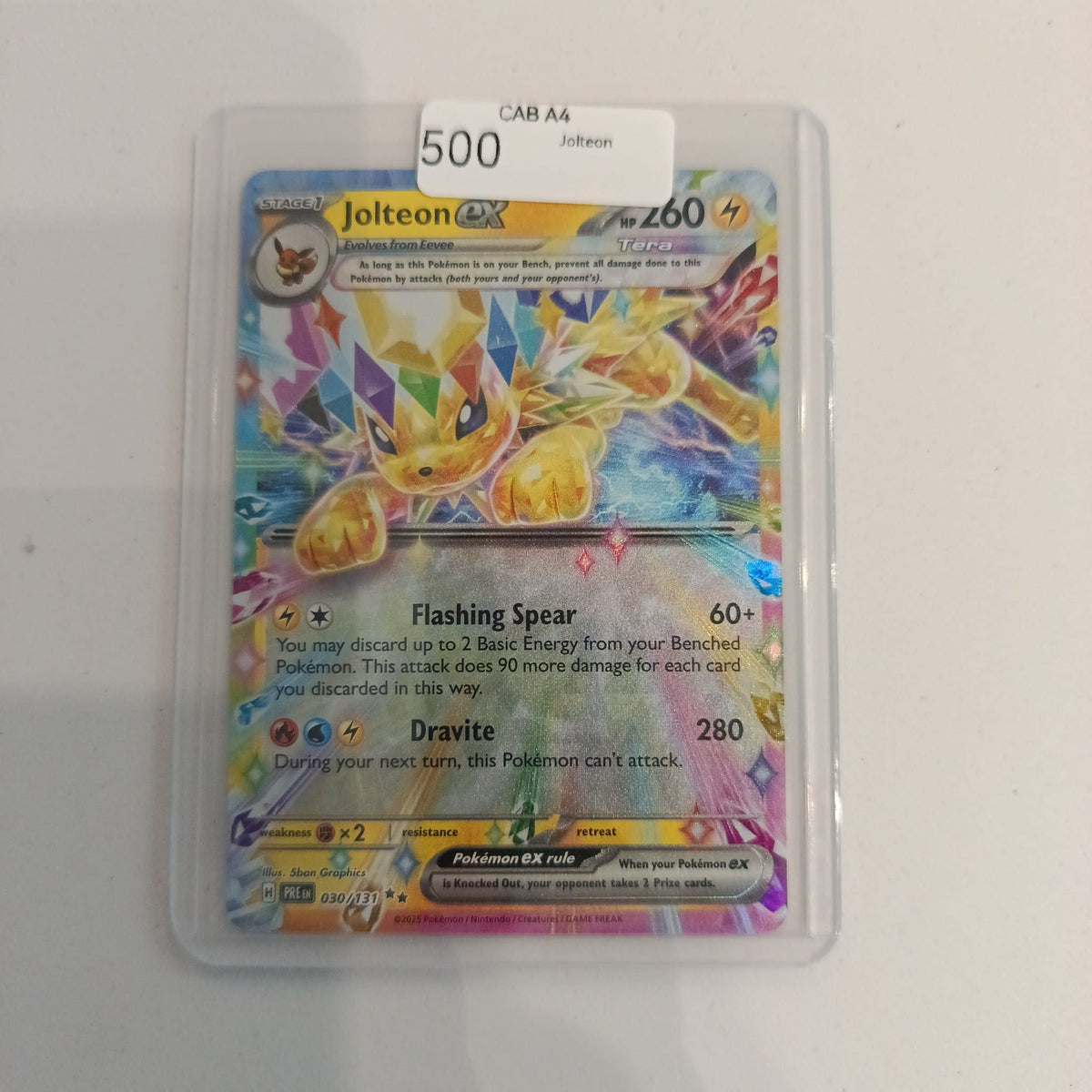Pokemon Jolteon ex PRE (Prismatic Evolutions) #030/131 2025 (English)