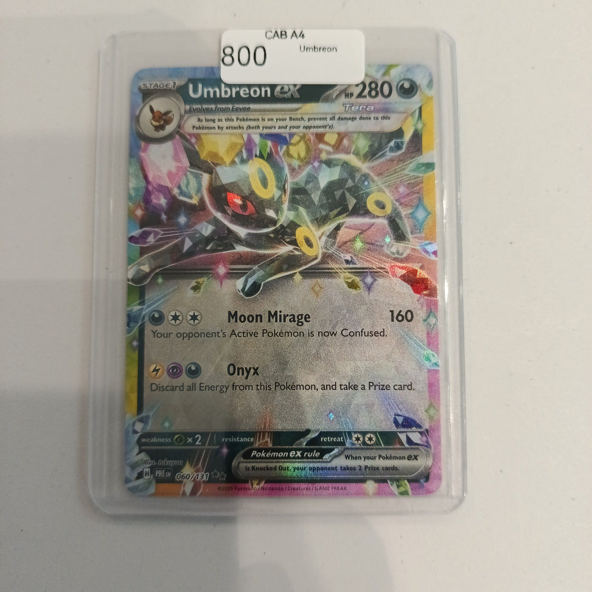 Pokemon Umbreon ex PRE-IN #050/131 2025 (English)