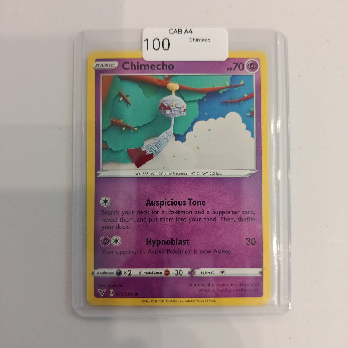 Pokemon Chimecho Vivid Voltage #072/185 2020 (English)