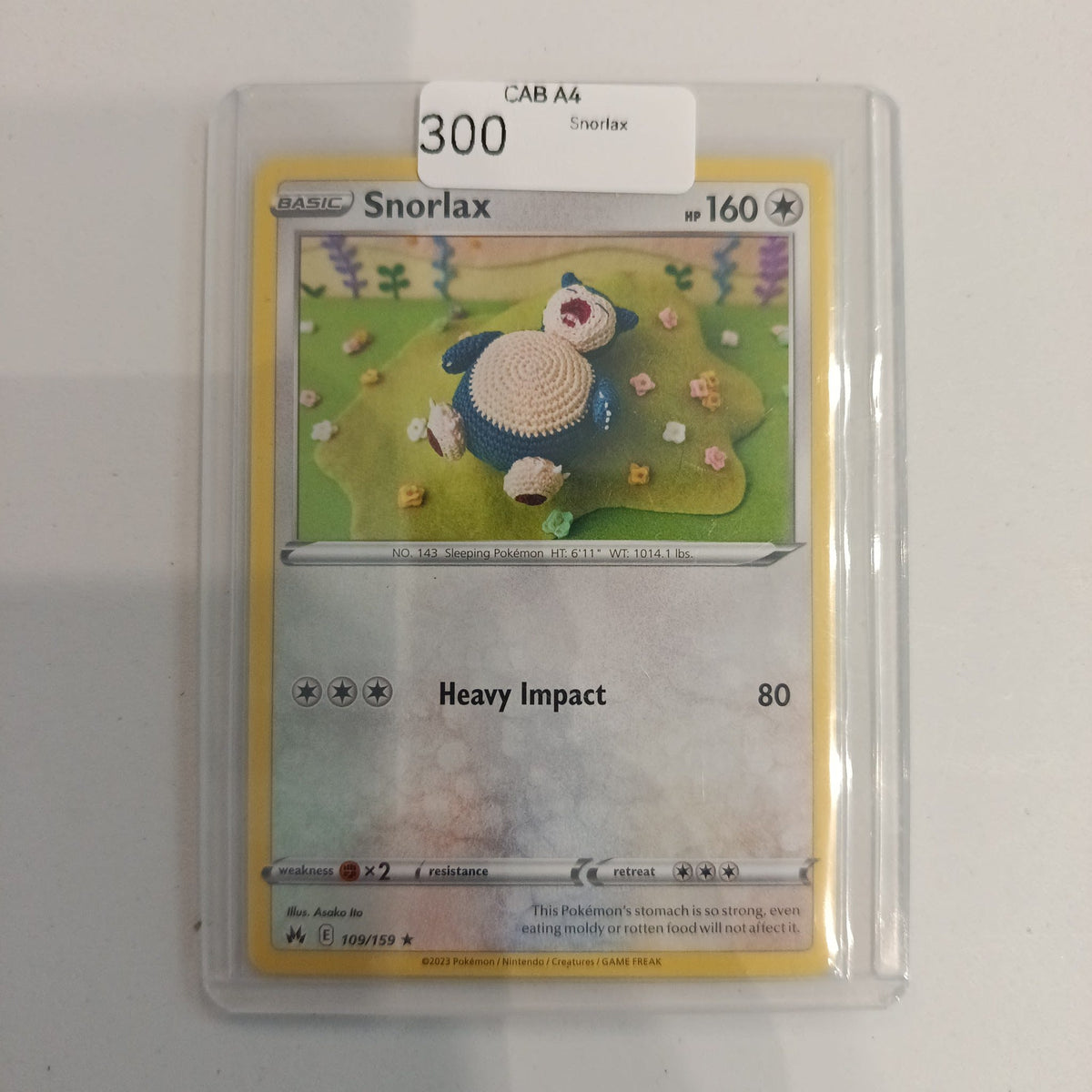 Pokemon Snorlax 151 (MEW) #109/159 2023 (English)