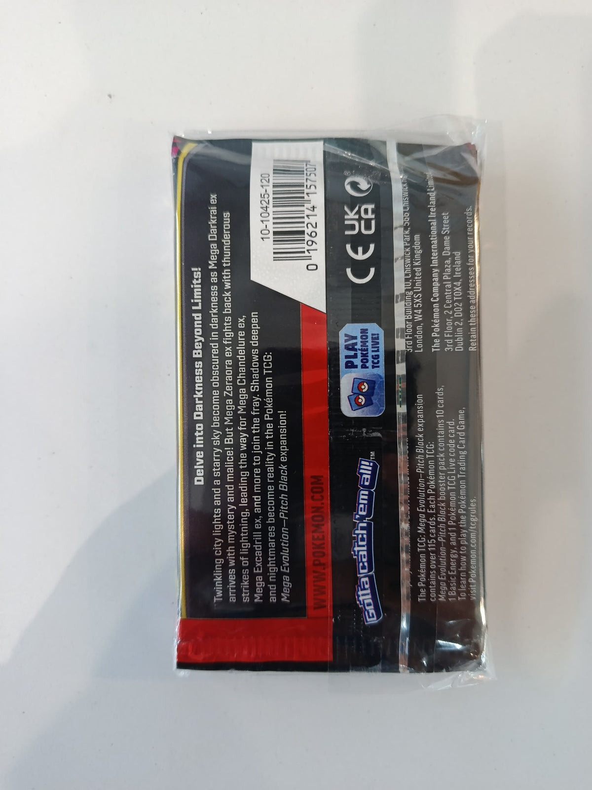 Pokemon Mega Evolution Pitch Black Booster Pack (English) - view 2