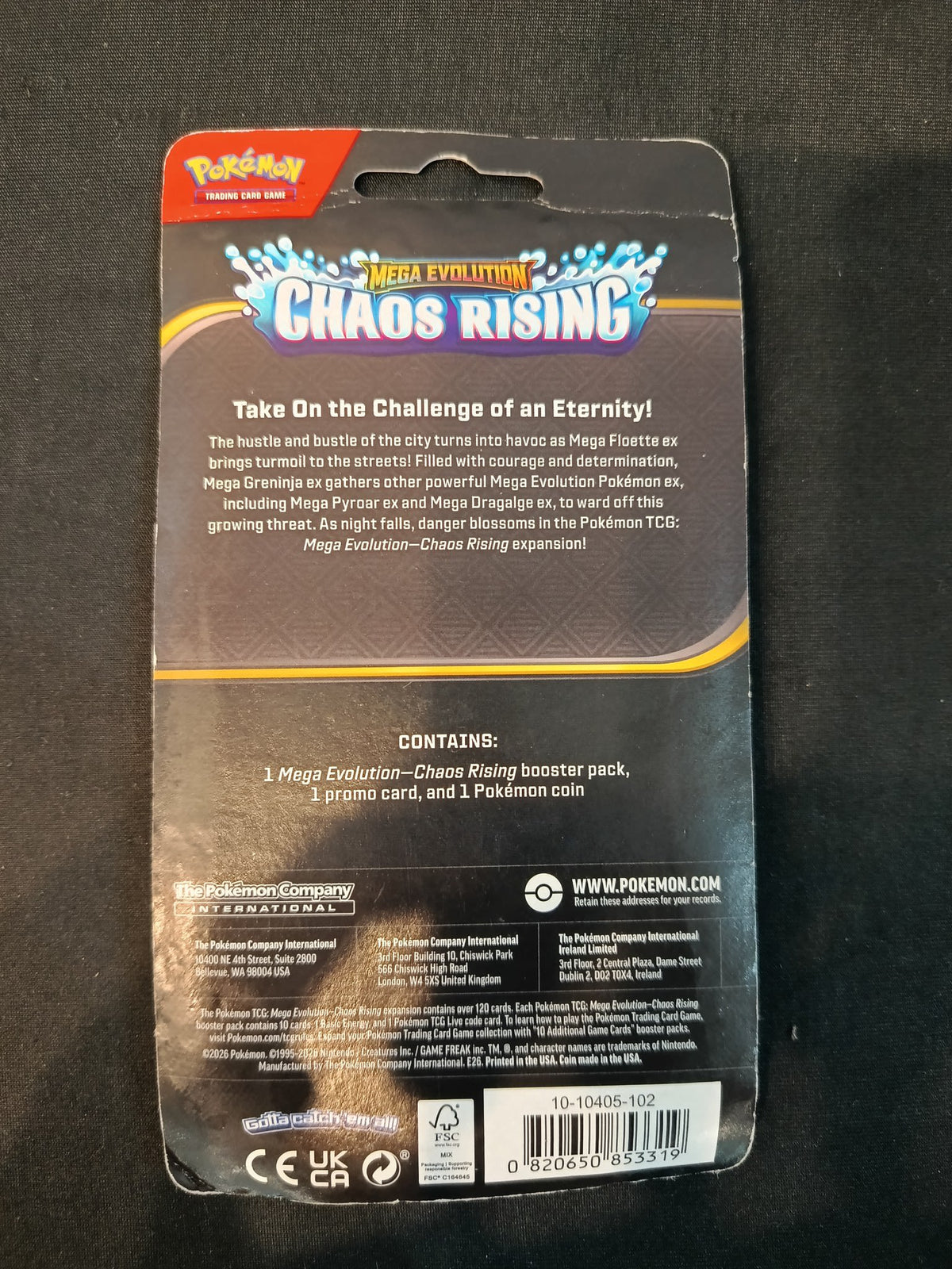 Pokemon Mega Evolution - Chaos Rising Toxel Blister (English) - view 2