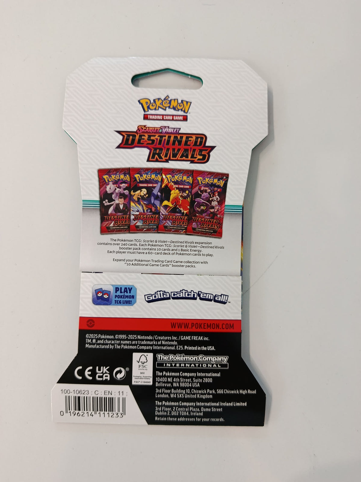 Pokemon Destined Rivals (SV10) Garchomp Booster Pack 2025 (English) - view 2