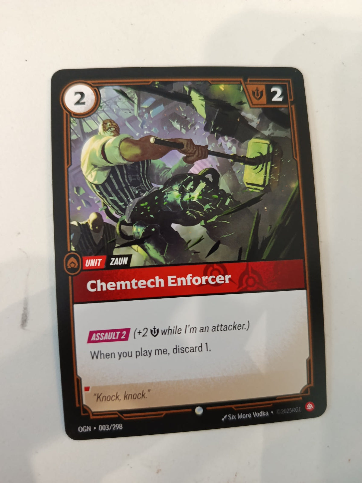 Legends of Runeterra Chemtech Enforcer OGN #003/298 2025 (English)