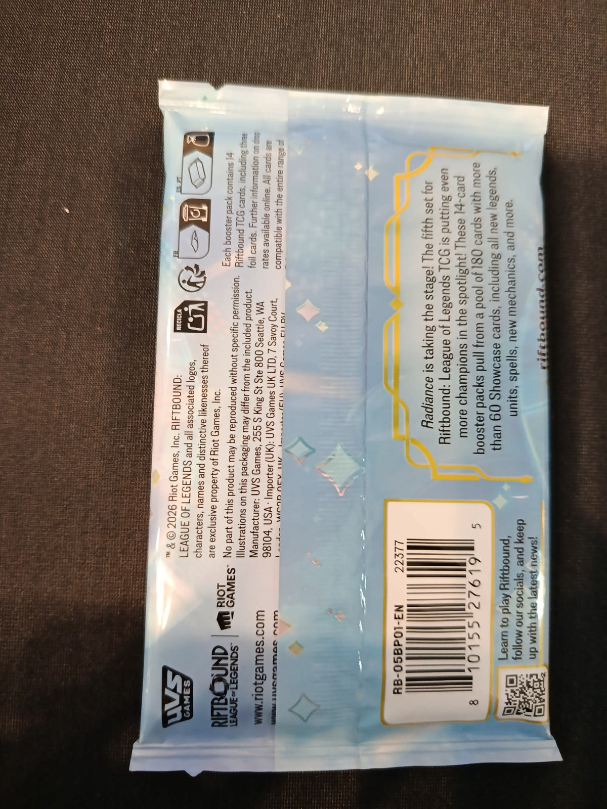 Riftbound Radiance Lucian Booster Pack (English) - view 2