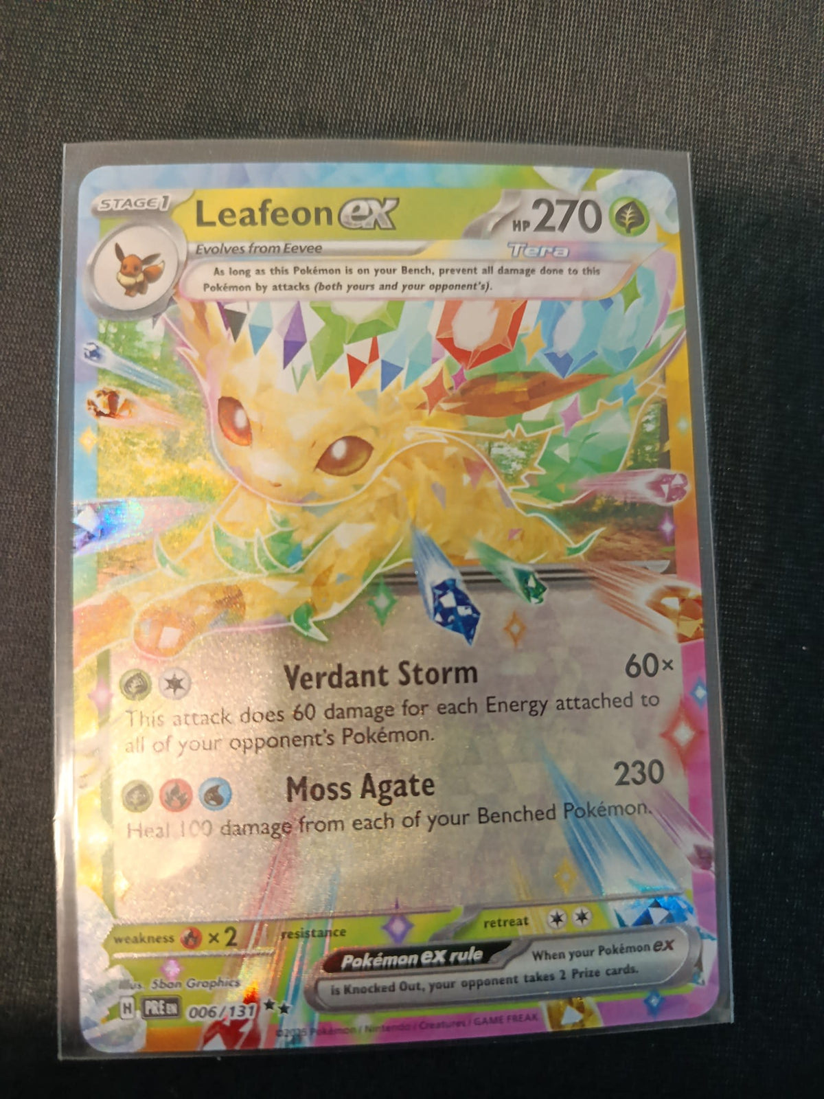 Pokemon Leafeon ex PRE (Prismatic Evolutions) #006/131 2025 (English)