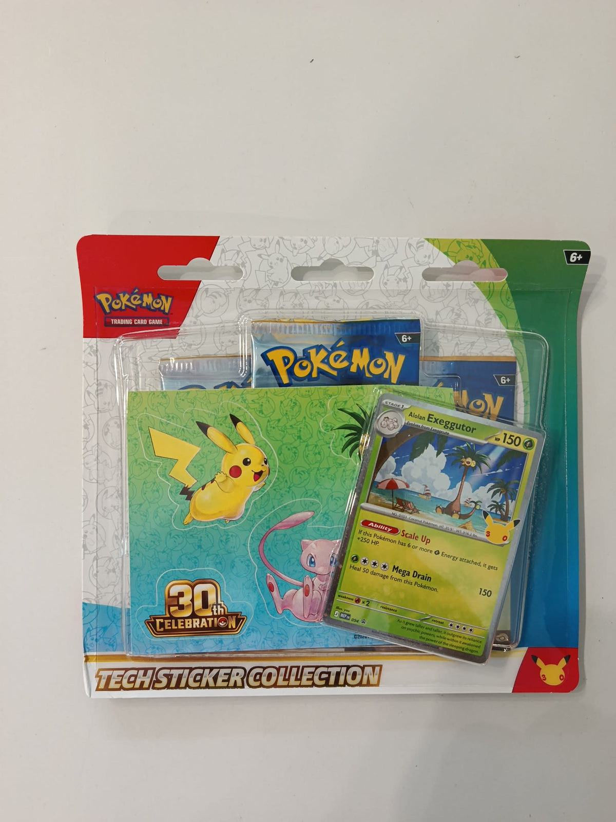 Pokemon 30th Celebration Alolan Exeggutor Tech Sticker Collection 2025 (English)