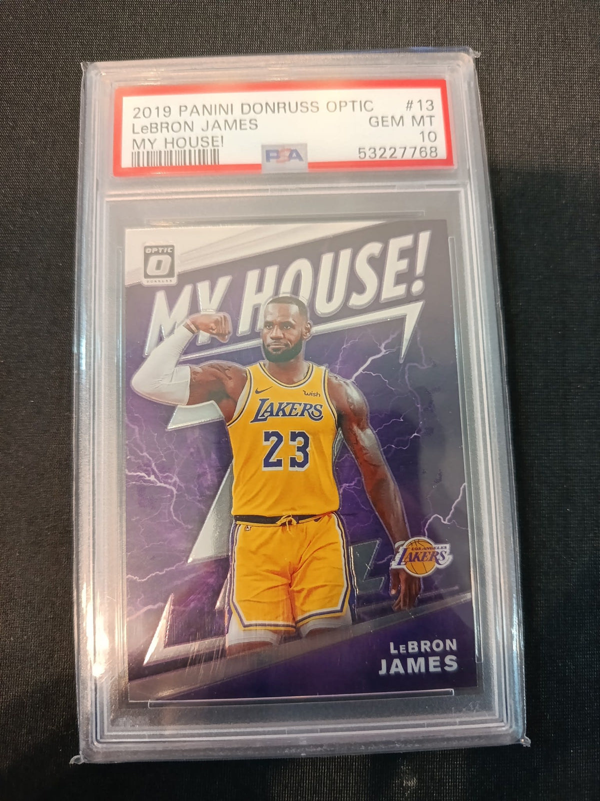 2019 Panini Donruss Optic My House LeBron James #13 PSA GEM MT 10