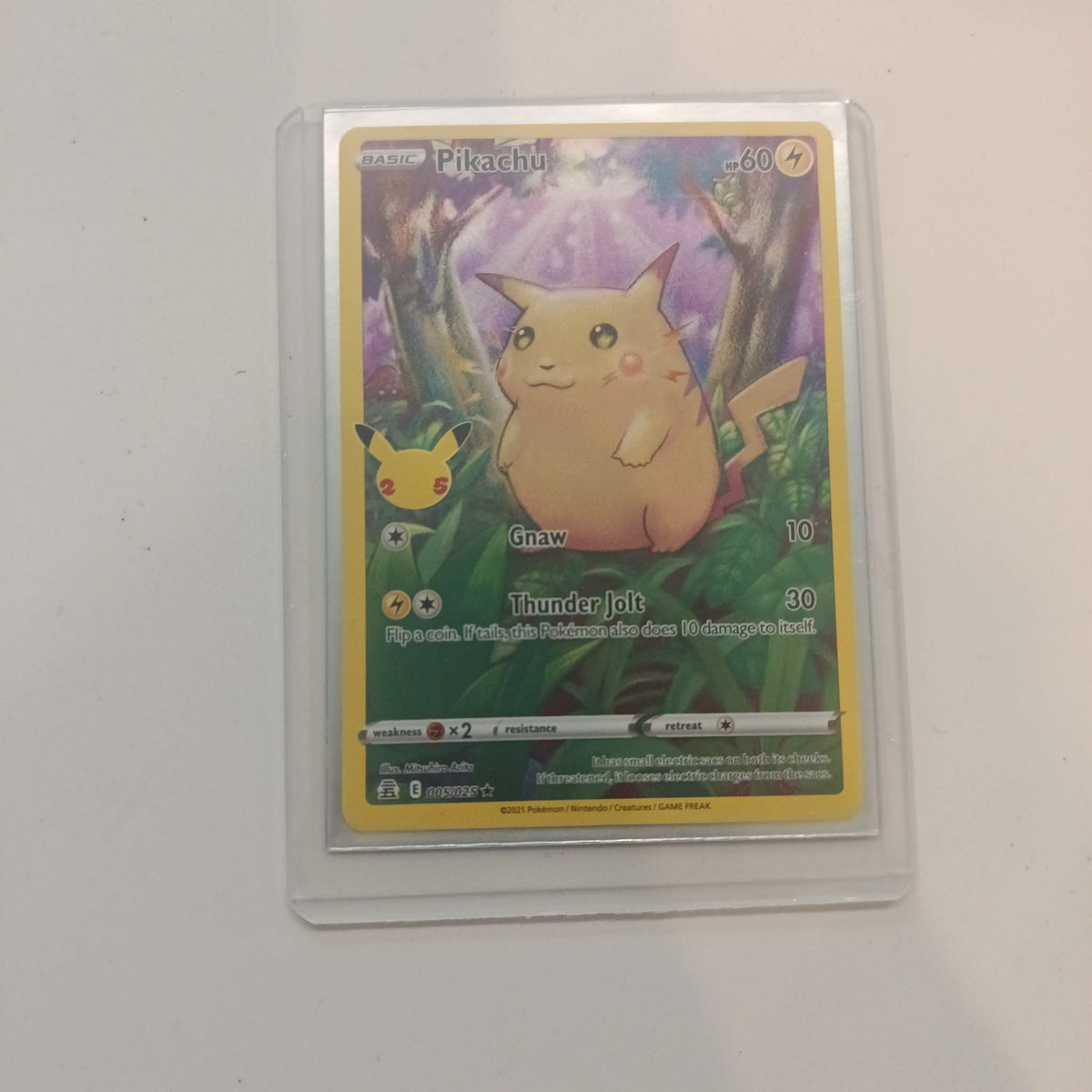2021 Pokemon Company Celebrations Pikachu Holo #005/025