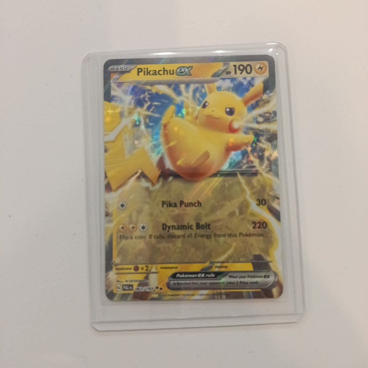 2023 Pokemon Company Paldea Evolved Pikachu ex #063/193