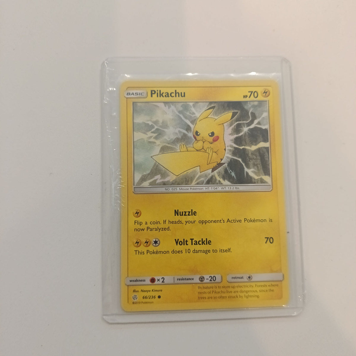 2019 Pokemon Company Cosmic Eclipse Pikachu #66/236