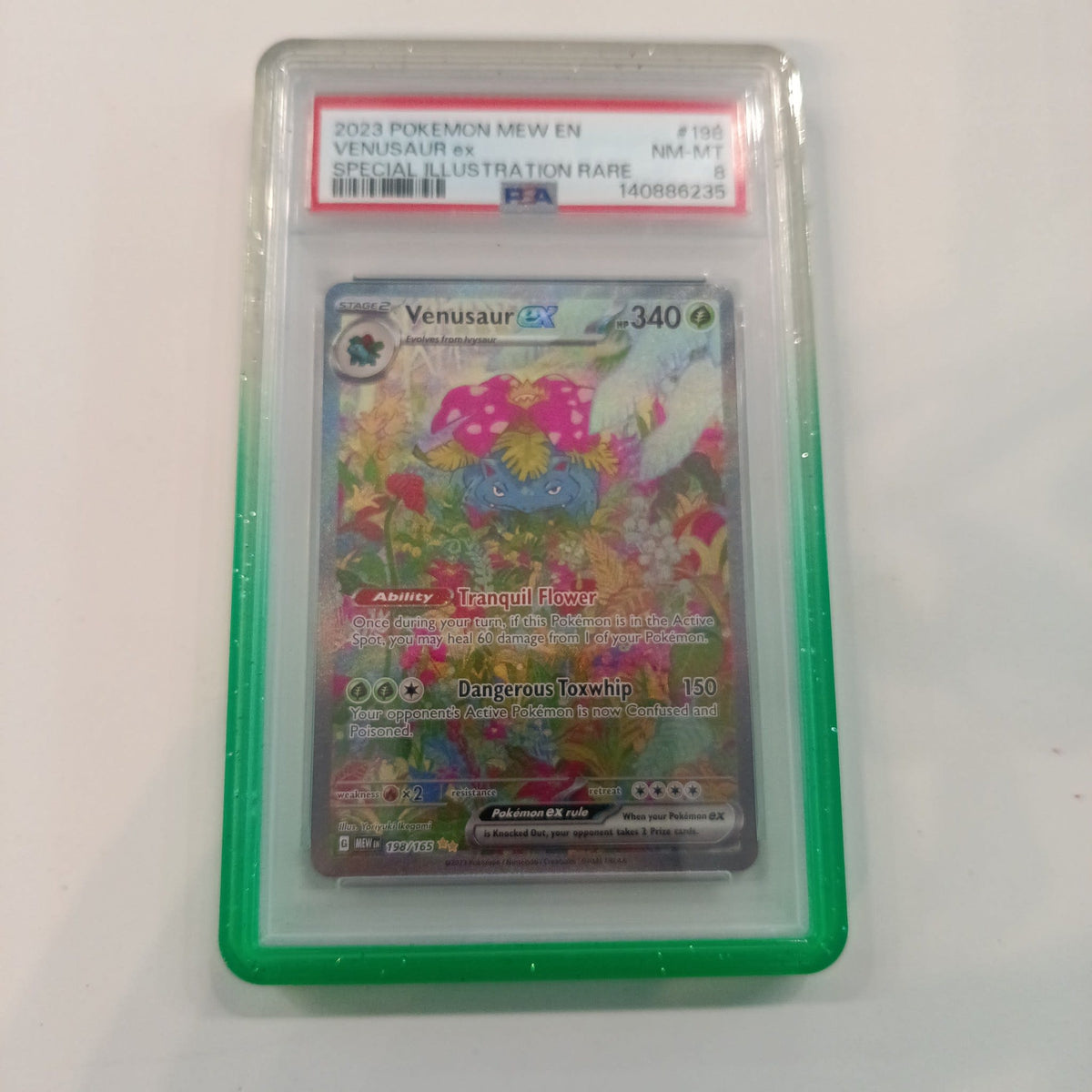 2023 Pokemon Company Scarlet & Violet Special Illustration Rare Venusaur ex #195 PSA 8