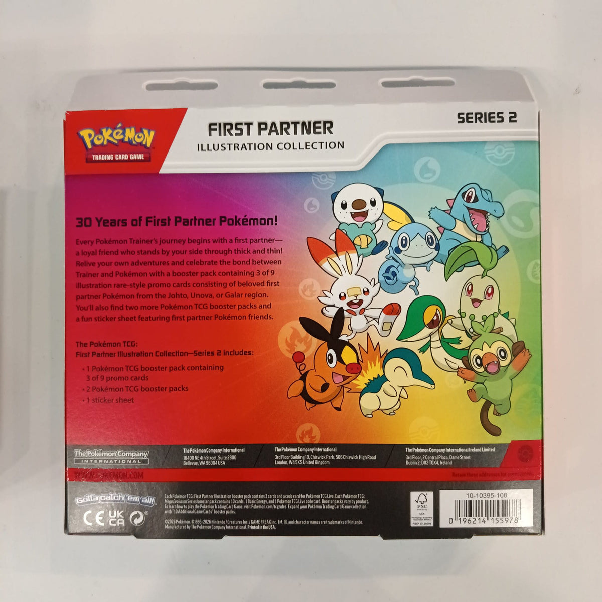 Pokemon First Partner Illustration Collection Series 2 Cyndaquil, Oshawott, Grookey Collec - view 2