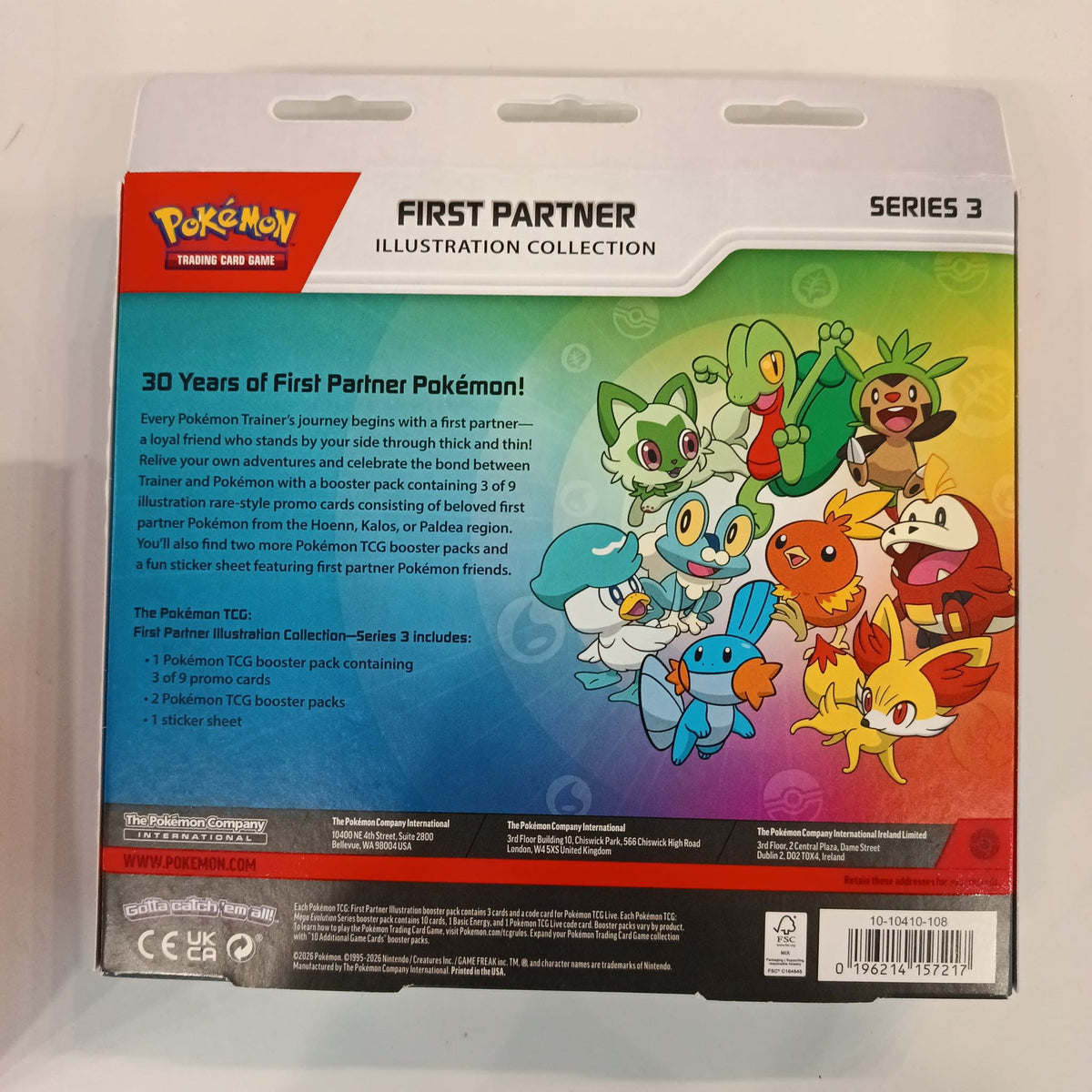 Pokemon First Partner Illustration Collection Sprigatito, Mudkip, Torchic, Fennekin, Froak - view 2