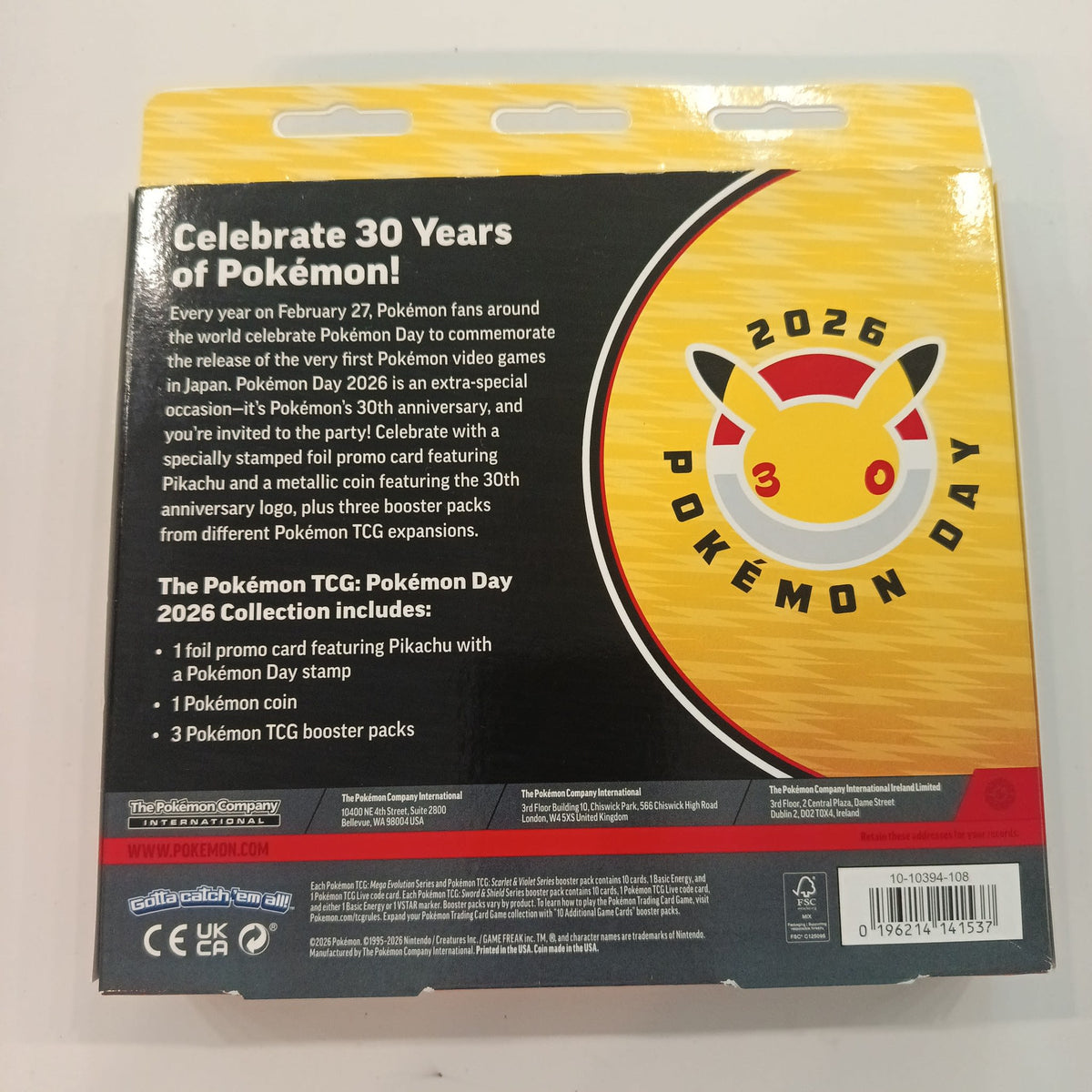 2026 Pokemon Pokemon Day Pikachu - view 2
