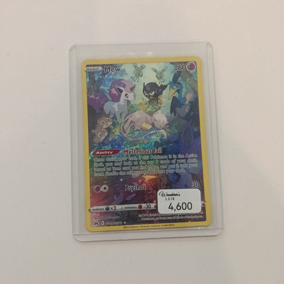 2023 Pokemon Company Crown Zenith Galarian Gallery Mew Full Art Holo Rare #GG10/GG70