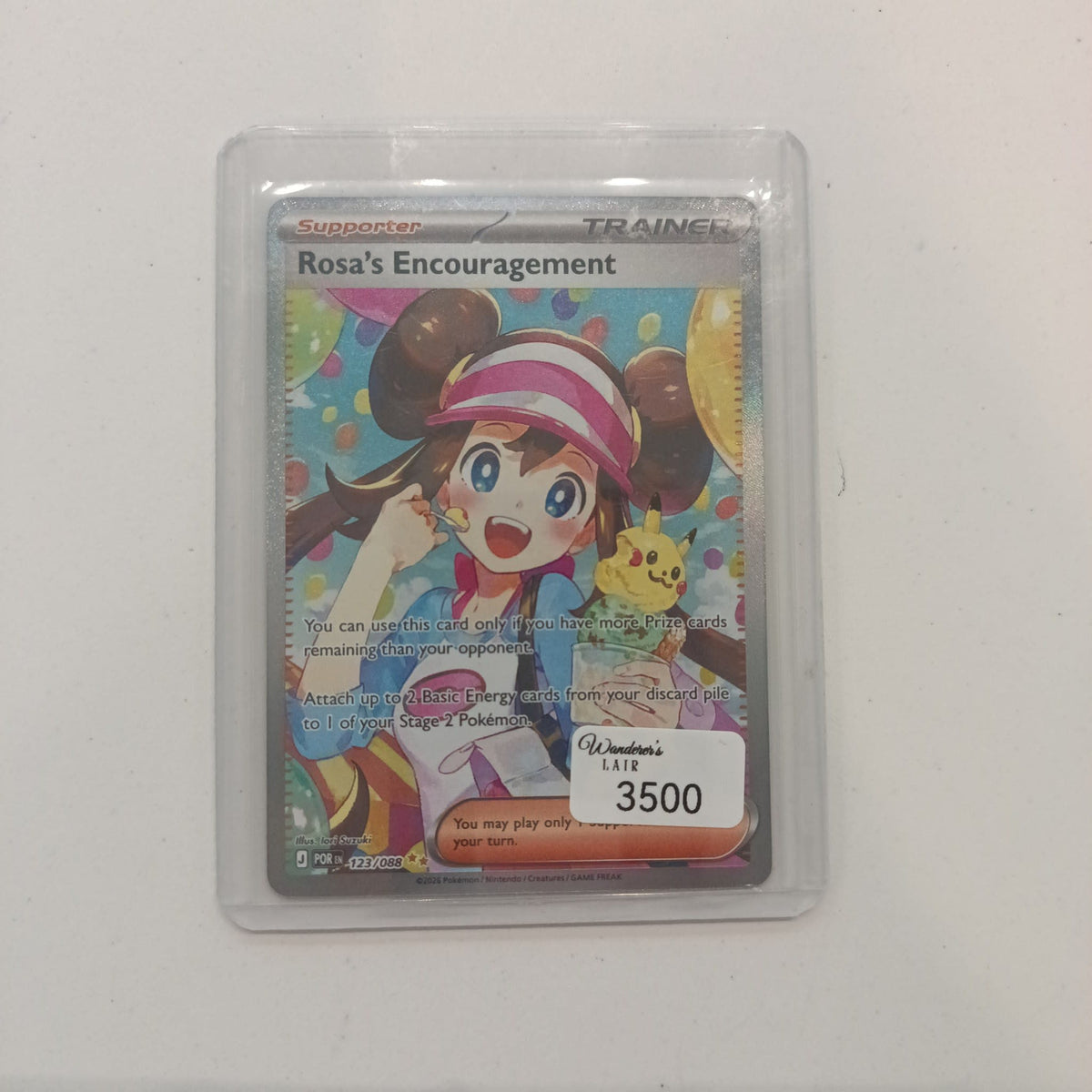 2025 Pokemon Company Prismatic Evolutions Supporter Trainer Rosa Full Art #123/088