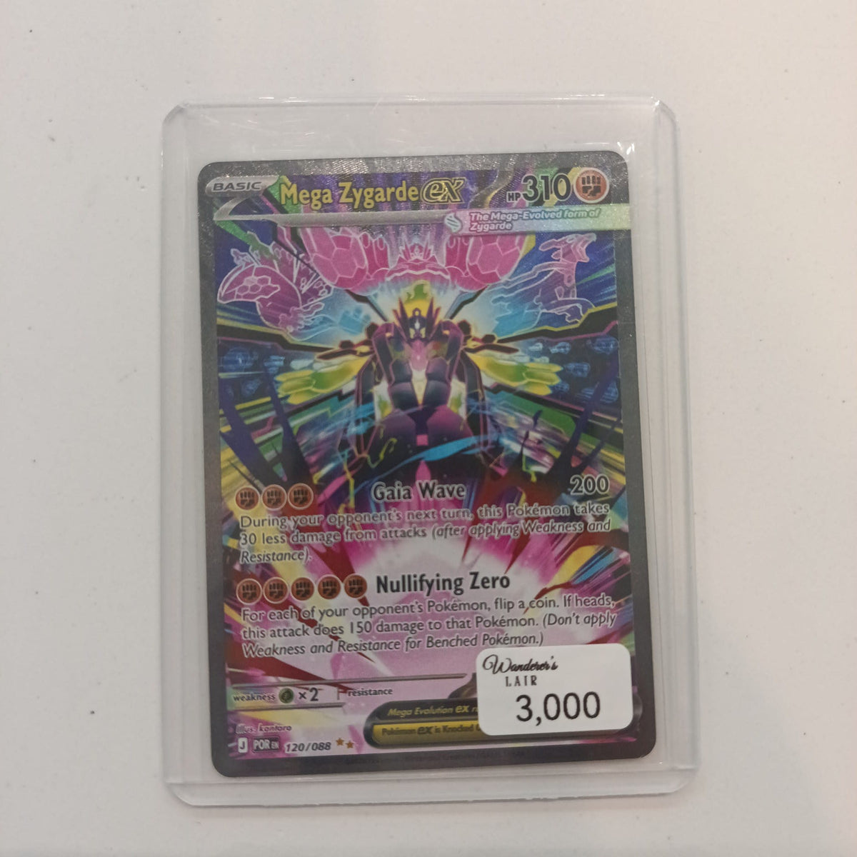 2025 Pokemon Company Prismatic Evolutions Special Illustration Rare Mega Zygarde ex #120/0