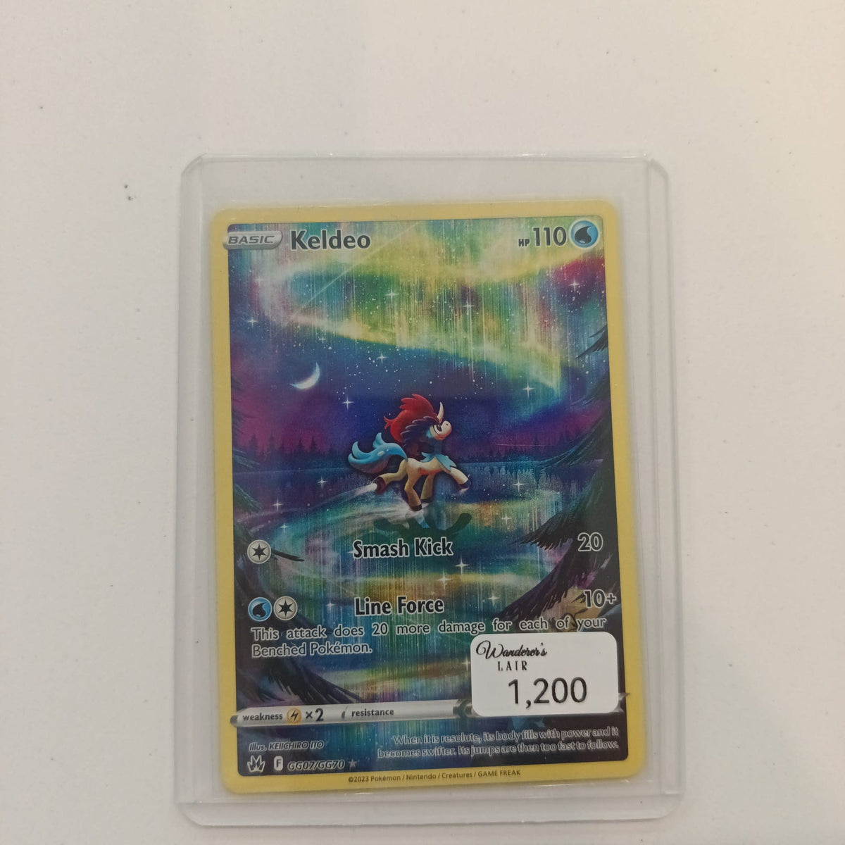 2023 Pokemon Company Crown Zenith Galarian Gallery Keldeo #GG07/GG70