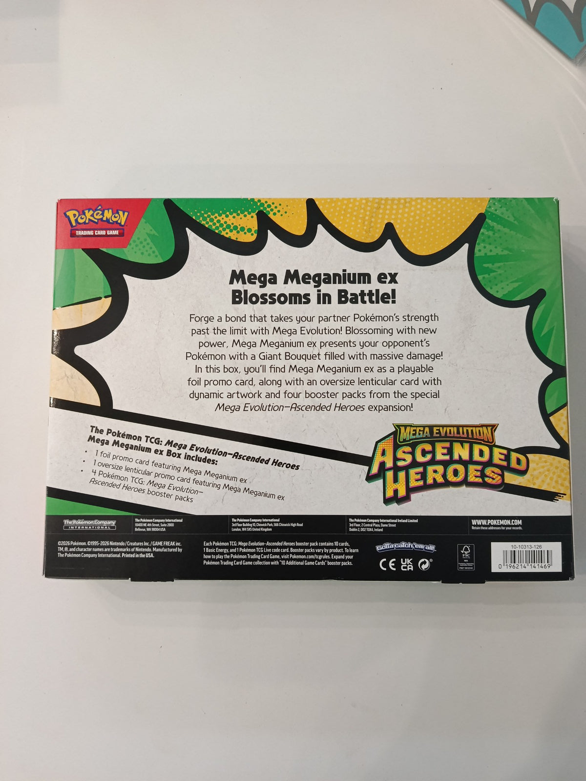 Pokemon Mega Evolution Ascended Heroes Mega Meganium ex Collection Box 2026 (English) - view 2