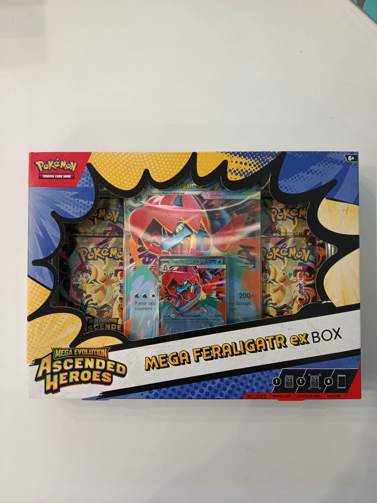 Pokemon Mega Evolution Ascended Heroes Mega Feraligatr ex Collection Box 2026 (English)