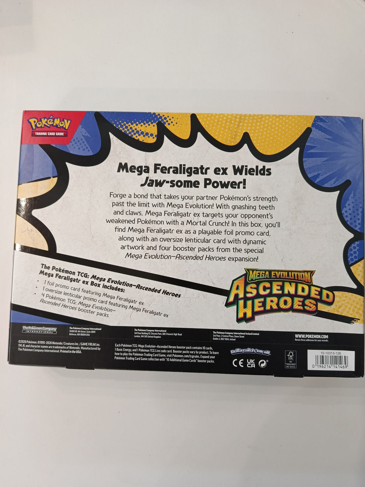 Pokemon Mega Evolution Ascended Heroes Mega Feraligatr ex Collection Box 2026 (English) - view 2
