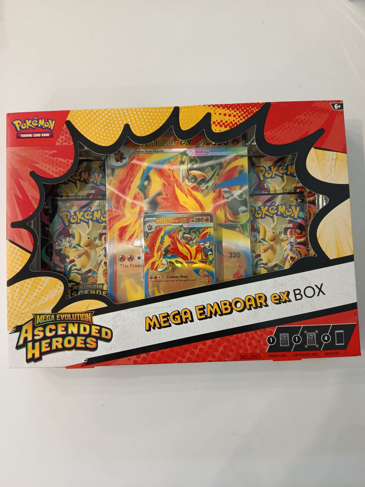 Pokemon Mega Evolution - Ascended Heroes Mega Emboar ex Collection Box 2026 (English)