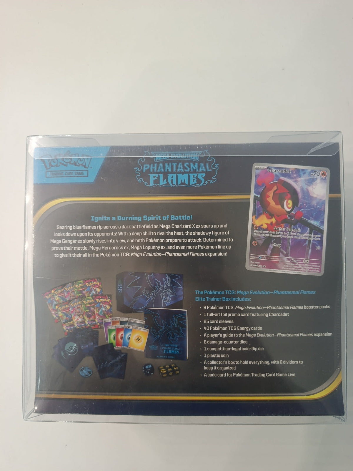 Pokemon Mega Evolution Phantasmal Flames Mega Charizard X ex Elite Trainer Box 2025 (Engli - view 2