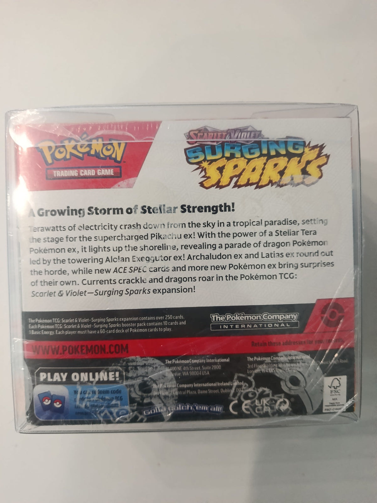 Pokemon Surging Sparks Pikachu ex 2024 (English) - view 2