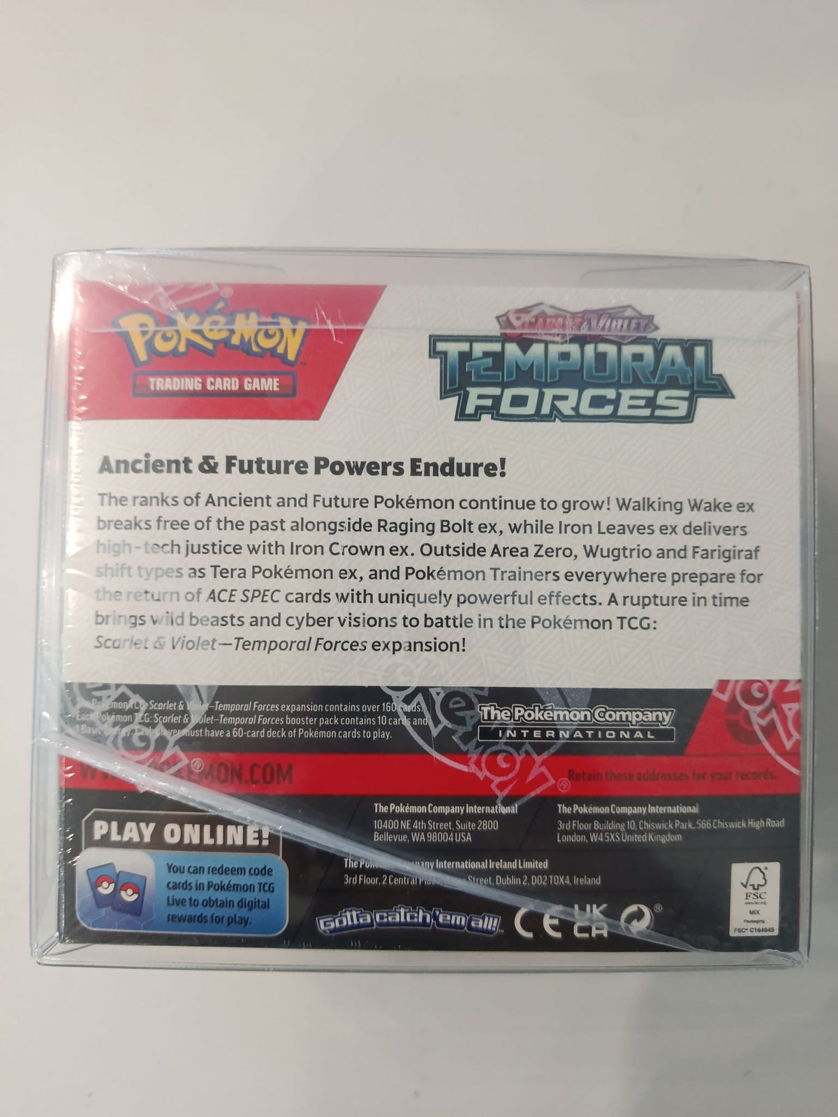 Pokemon Scarlet & Violet Temporal Forces Walking Wake ex 2024 (English) - view 2