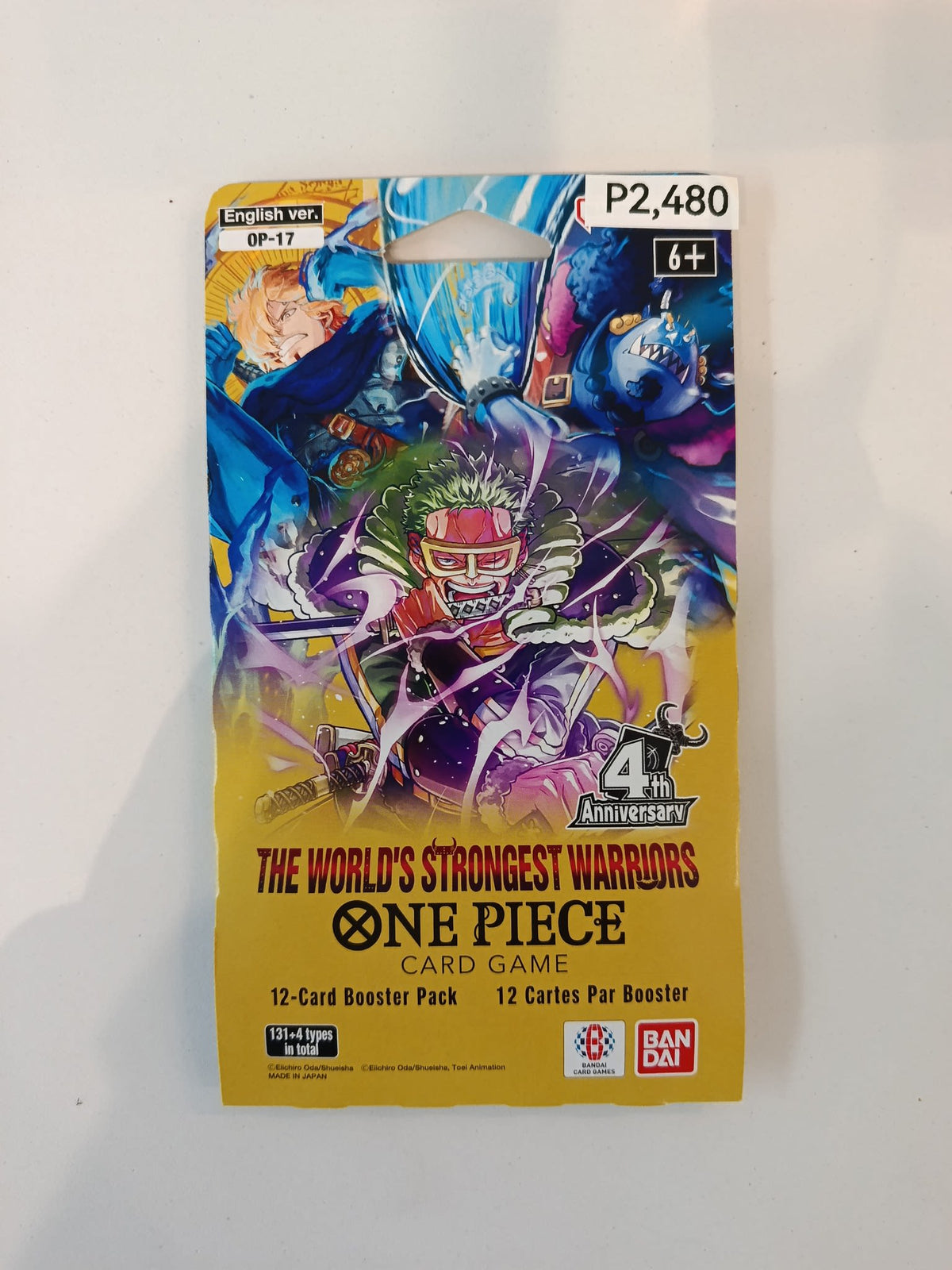 One Piece OP-17 The World's Strongest Warriors Roronoa Zoro Booster Pack 2025 (English)