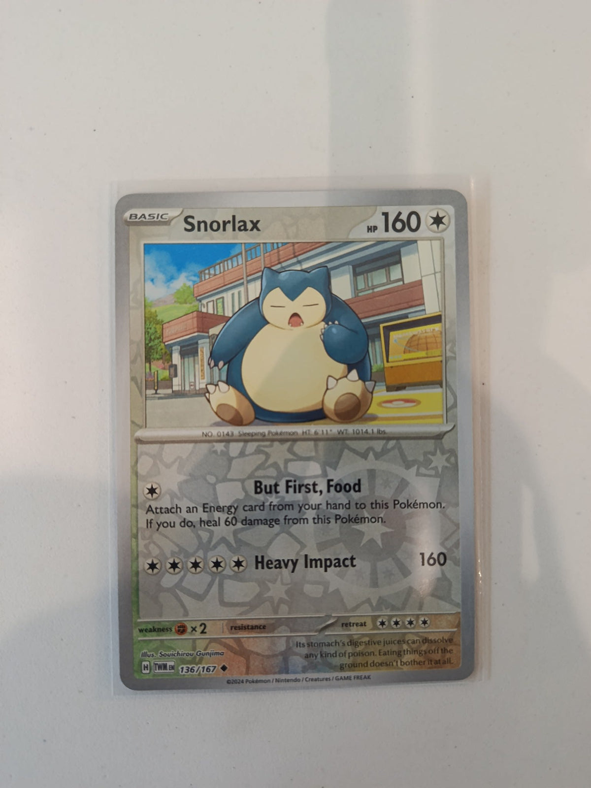 Pokemon Snorlax TWM (Twilight Masquerade) #136/167 2024 (English)