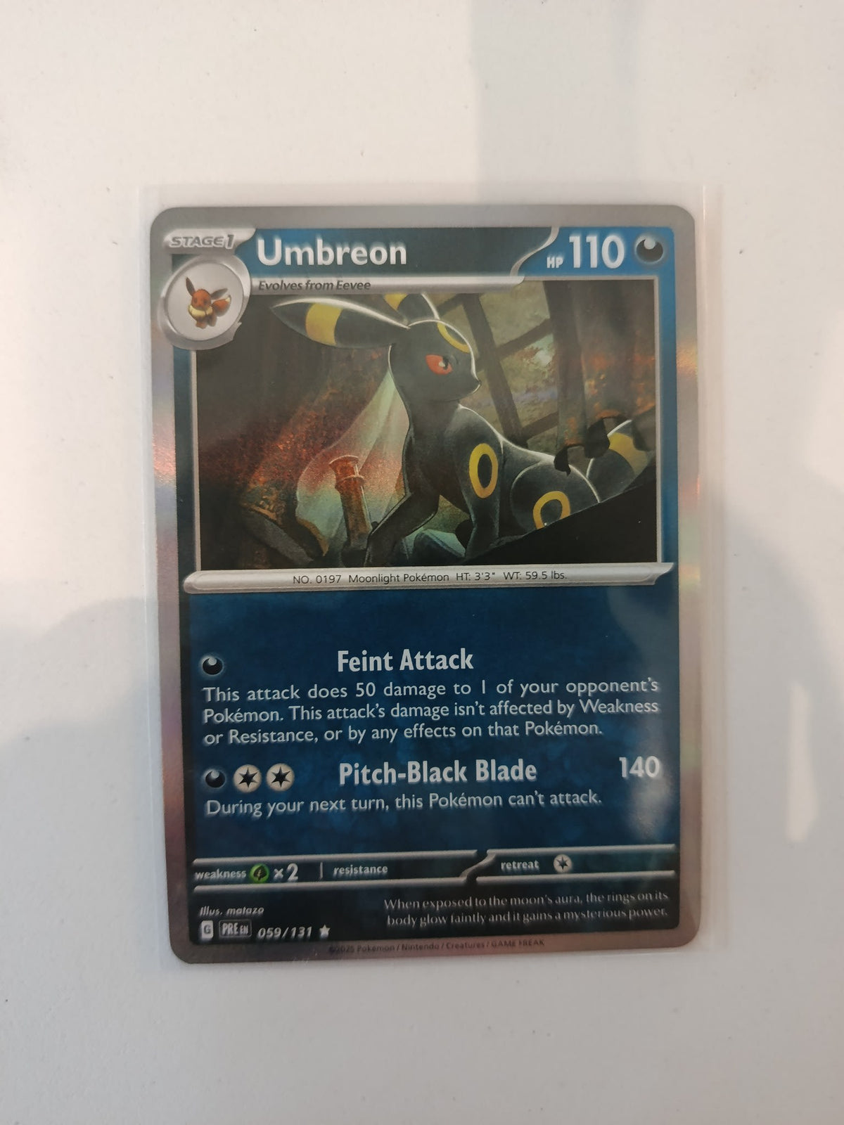 Pokemon Umbreon PRE (Prismatic Evolutions) #059/131 2025 (English) 059/131