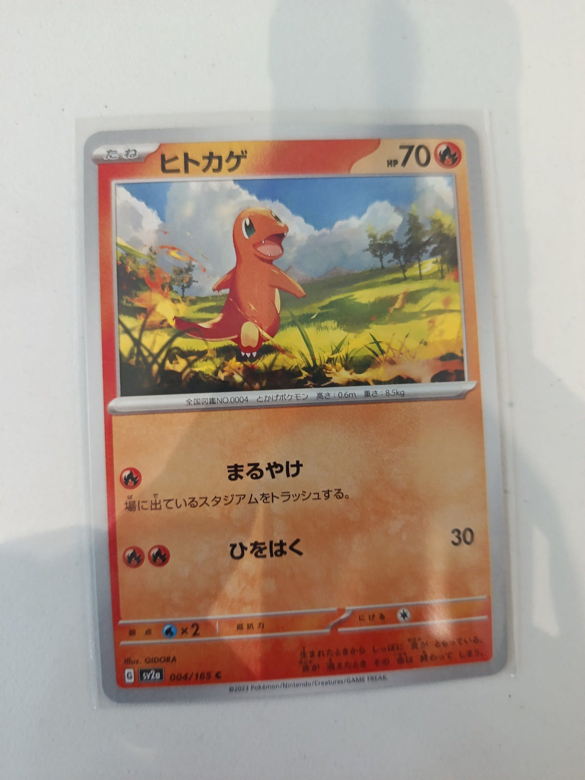 Pokemon Charmander SV2a #004/165 2023 (Japanese)