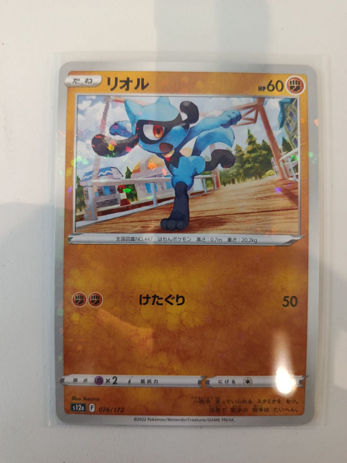 Pokemon Riolu s12a Paradigm Trigger #076/172 2022 (Japanese) 076/172