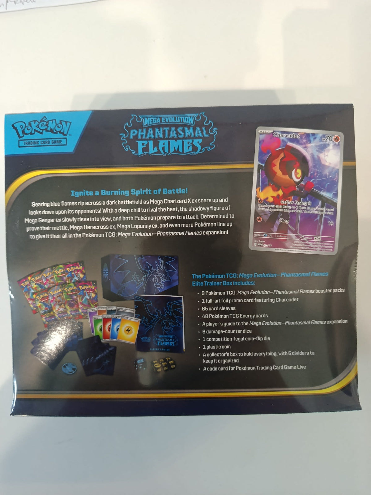 Pokemon Mega Evolution Phantasmal Flames Mega Charizard X ex Elite Trainer Box (English) - view 2